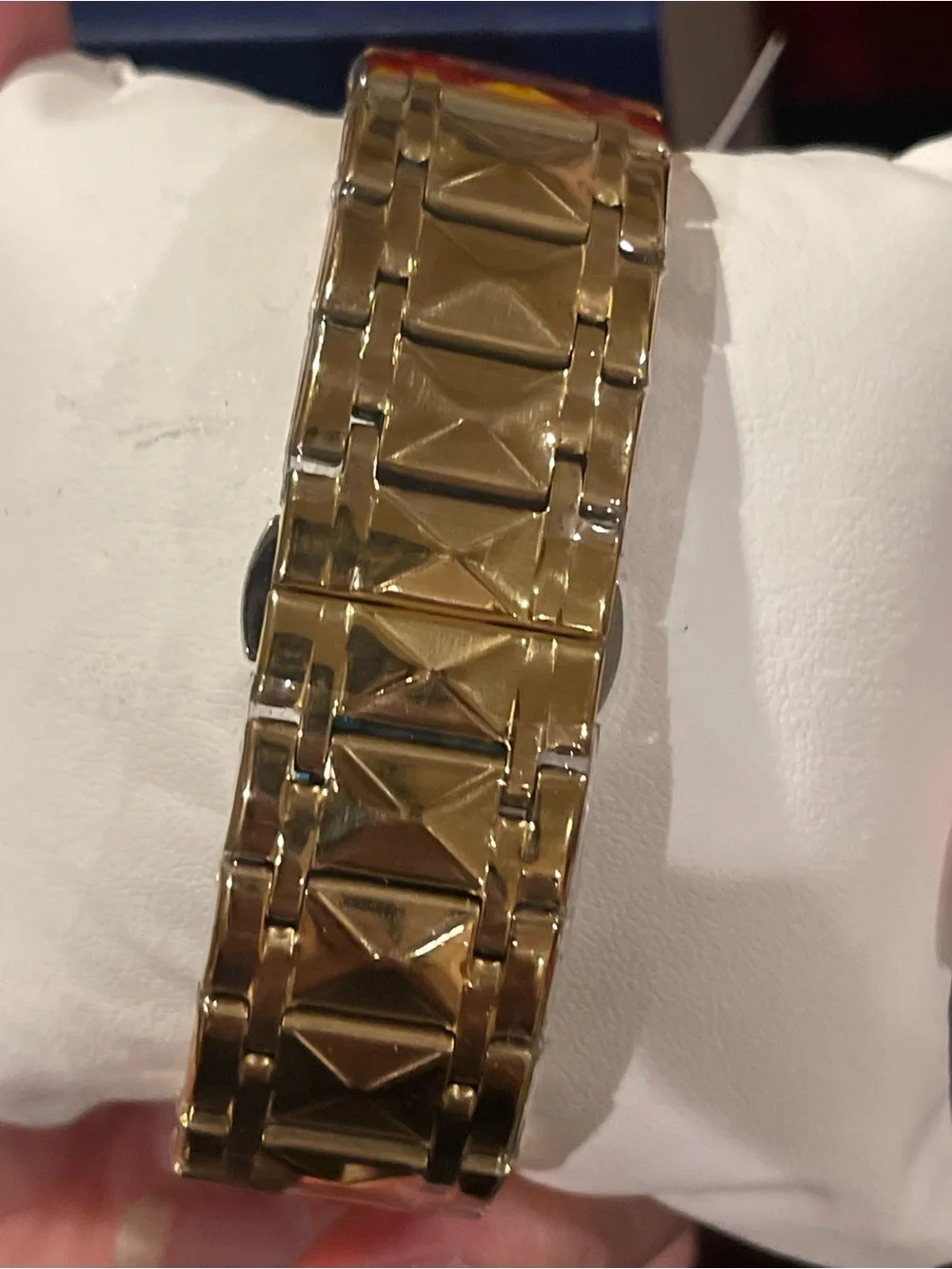 Invicta Gold-Tone Watch with Green Dial and Crystal Bezel
